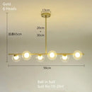 GobekUsa Glass Ball Chandelier - Modern LED Pendant Lamp for Home Decor