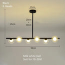 GobekUsa Glass Ball Chandelier - Modern LED Pendant Lamp for Home Decor