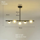 GobekUsa Glass Ball Chandelier - Modern LED Pendant Lamp for Home Decor