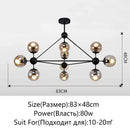 GobekUsa Glass Ball Chandelier Modern Minimalist Decor Lighting
