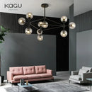GobekUsa Glass Ball Chandelier Modern Minimalist Decor Lighting