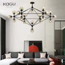 GobekUsa Glass Ball Chandelier Modern Minimalist Decor Lighting