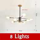 GobekUsa Glass Ball Chandelier Modern Spotlight Pendant Lamp Lighting