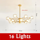 GobekUsa Glass Ball Chandelier Modern Spotlight Pendant Lamp Lighting