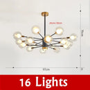 GobekUsa Glass Ball Chandelier Modern Spotlight Pendant Lamp Lighting