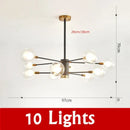 GobekUsa Glass Ball Chandelier Modern Spotlight Pendant Lamp Lighting