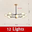 GobekUsa Glass Ball Chandelier Modern Spotlight Pendant Lamp Lighting