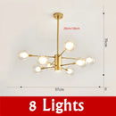 GobekUsa Glass Ball Chandelier Modern Spotlight Pendant Lamp Lighting
