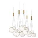 GobekUsa Glass Ball Chandelier - Nordic Modern Designer LED Pendant Lights for Home Decor