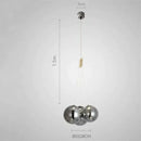 GobekUsa Glass Ball Chandelier - Nordic Modern Designer LED Pendant Lights for Home Decor