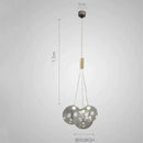 GobekUsa Glass Ball Chandelier - Nordic Modern Designer LED Pendant Lights for Home Decor
