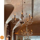 GobekUsa Glass Branch Ceiling Chandeliers LED Living Room Dining Bedroom Lamps