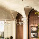 GobekUsa Glass Branch Ceiling Chandeliers LED Living Room Dining Bedroom Lamps