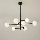 GobekUsa Glass Brass Chandelier: Nordic Modern Pendant Lights for Home, Living Room, Bedroom, Restaurant