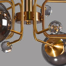 GobekUsa Glass Bubble Chandelier: Luxury LED Glass Ball Suspension Lamp for Living Room, Bedroom, and Shop