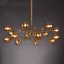 GobekUsa Glass Bubble Chandelier: Luxury LED Glass Ball Suspension Lamp for Living Room, Bedroom, and Shop