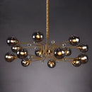 GobekUsa Glass Bubble Chandelier: Luxury LED Glass Ball Suspension Lamp for Living Room, Bedroom, and Shop