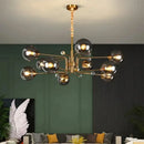 GobekUsa Glass Bubble Chandelier: Luxury LED Glass Ball Suspension Lamp for Living Room, Bedroom, and Shop