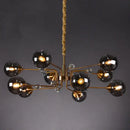 GobekUsa Glass Bubble Chandelier: Luxury LED Glass Ball Suspension Lamp for Living Room, Bedroom, and Shop