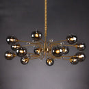 GobekUsa Glass Bubble Chandelier: Luxury LED Glass Ball Suspension Lamp for Living Room, Bedroom, and Shop