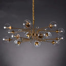 GobekUsa Glass Bubble Chandelier: Luxury LED Glass Ball Suspension Lamp for Living Room, Bedroom, and Shop