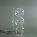 Clear glass bubble hydroponic vase wedding and living room decor by Decorbites