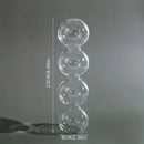Clear glass bubble hydroponic vase wedding and living room decor by Decorbites