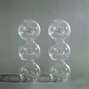 Clear glass bubble hydroponic vase wedding and living room decor by Decorbites