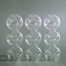 Clear glass bubble hydroponic vase wedding and living room decor by Decorbites