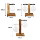 GobekUsa Glass Bulb Vase with Wooden Stand