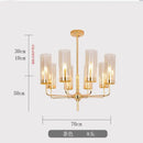 GobekUsa Glass Chandelier: Luxury Nordic LED Hanging Lamp for Living Room, Dining Room, Bedroom