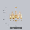GobekUsa Glass Chandelier: Luxury Nordic LED Hanging Lamp for Living Room, Dining Room, Bedroom