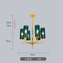 GobekUsa Glass Chandelier: Luxury Nordic LED Hanging Lamp for Living Room, Dining Room, Bedroom
