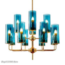 GobekUsa Glass Chandelier: Luxury Nordic LED Hanging Lamp for Living Room, Dining Room, Bedroom