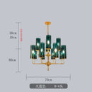 GobekUsa Glass Chandelier: Luxury Nordic LED Hanging Lamp for Living Room, Dining Room, Bedroom