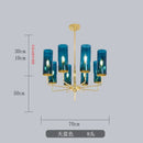 GobekUsa Glass Chandelier: Luxury Nordic LED Hanging Lamp for Living Room, Dining Room, Bedroom