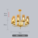 GobekUsa Glass Chandelier: Luxury Nordic LED Hanging Lamp for Living Room, Dining Room, Bedroom