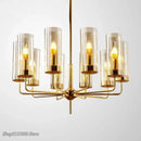 GobekUsa Glass Chandelier: Luxury Nordic LED Hanging Lamp for Living Room, Dining Room, Bedroom