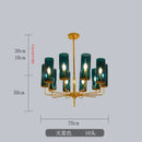 GobekUsa Glass Chandelier: Luxury Nordic LED Hanging Lamp for Living Room, Dining Room, Bedroom