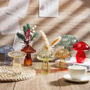 Colorful mushroom glass vase living room home decor