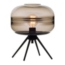 GobekUsa Glass & Metal Nordic Sofa Desk Lamp for Postmodern Bedroom & Living Room