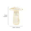GobekUsa Glass Mushroom Hydroponic Planter for Home & Garden