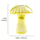 GobekUsa Glass Mushroom Hydroponic Planter for Home & Garden