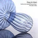 Colorful translucent glass mushroom shaped vase set living room decor by Decorbites