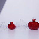 GobekUsa Glass Pomegranate Flower Vase Home Decor