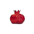 Textured clear pomegranate glass vase living room decor