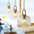 GobekUsa Glass Stripe LED Pendant Lights for Stylish Indoor Home Decor