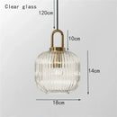 GobekUsa Glass Stripe LED Pendant Lights for Stylish Indoor Home Decor