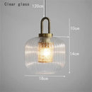 GobekUsa Glass Stripe LED Pendant Lights for Stylish Indoor Home Decor