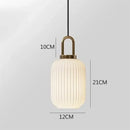 GobekUsa Glass Stripe LED Pendant Lights for Stylish Indoor Home Decor